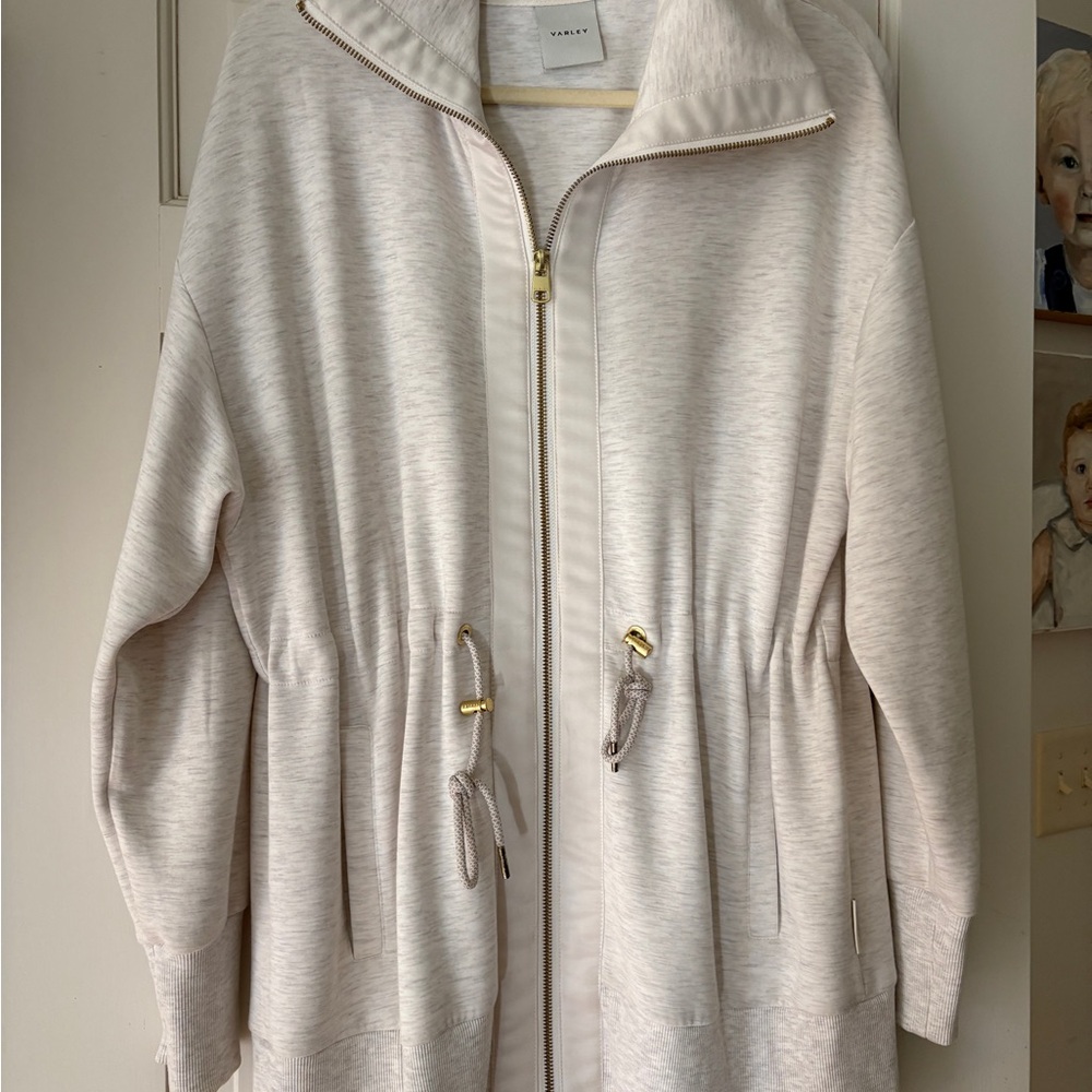 Varley Ridgefield Beige Zip-Up Jacket